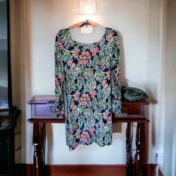 Lilly Pulitzer Pineapple Paradise Tessa Dress 88189 XL - Picture 2 of 4